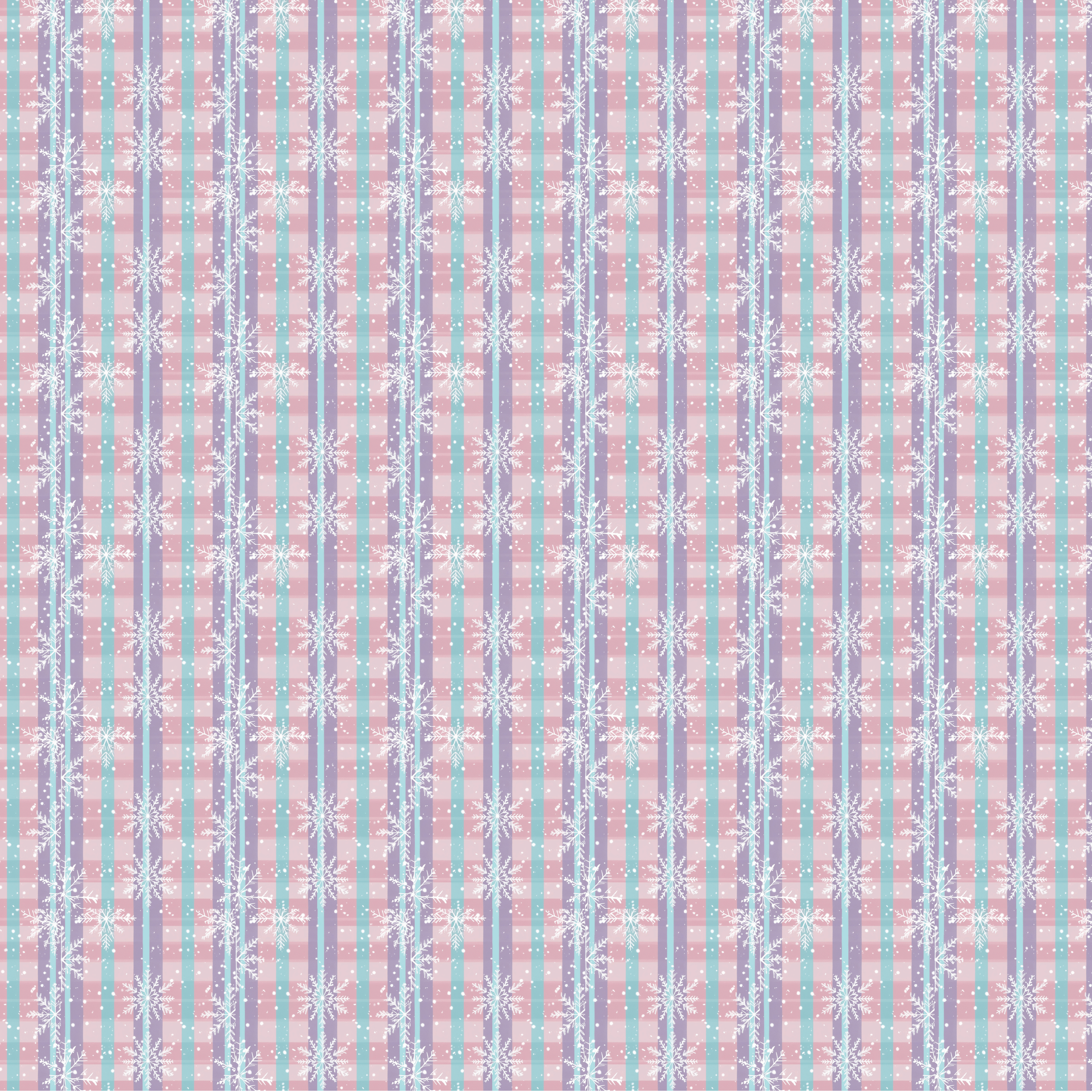 P1183 | Pastel Plaid Snowflake 3 Pattern Acrylic Sheets - CMB Pattern Acrylic